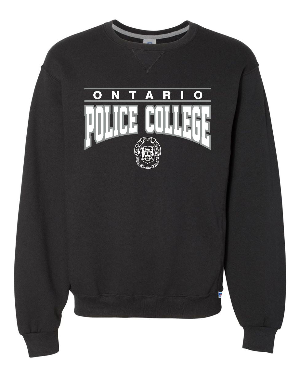 Embroidered crew neck sweater