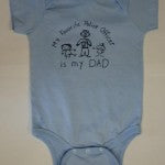 100% Cotton Short Sleeve Diaper Shirt Dad