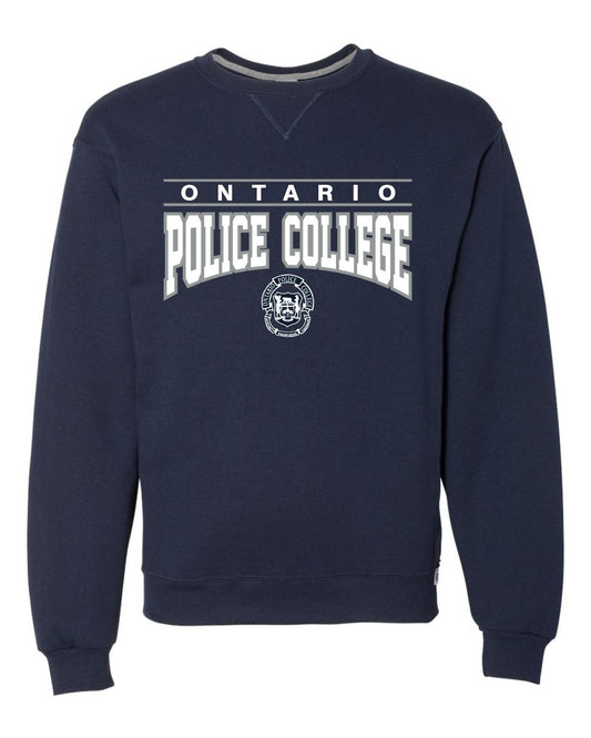 Embroidered crew neck sweater