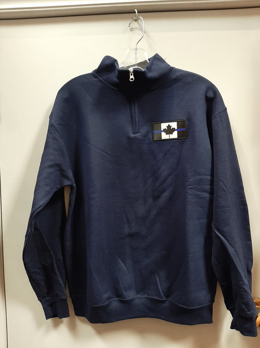Thin Blue Line 1/4 Zip Sweater