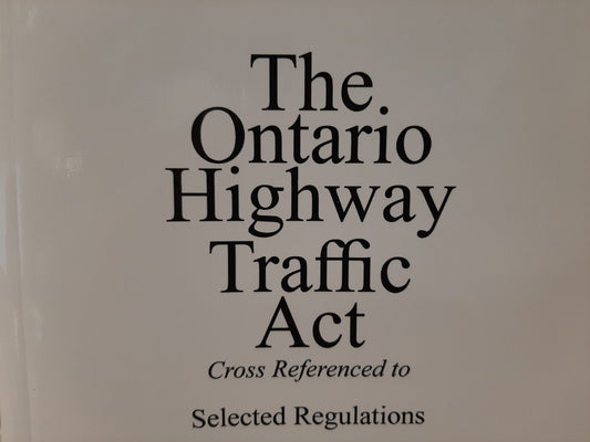 Highway Ontario Traffic Act