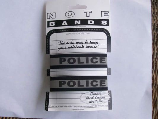 Reflective "Police" Notebook Elastics