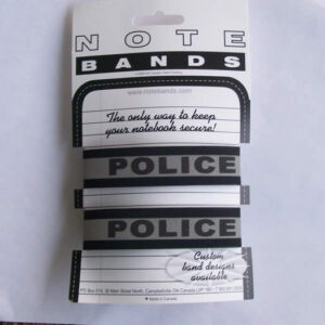 Reflective "Police" Notebook Elastics